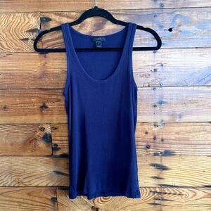 J. Crew Navy Ribbed Tank top - Medium